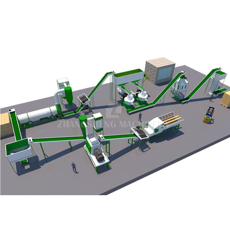 waste wood pellet production line