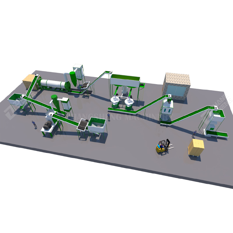 Straw pellet machine production line straw pelletizer 