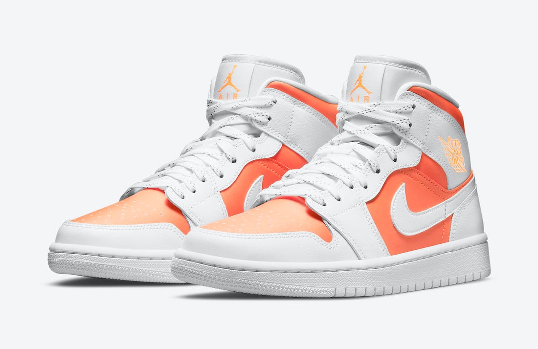 AIR JORDAN 1 MID SE (TEAM ORANGE/BLACK)[852542-800]  Bodega