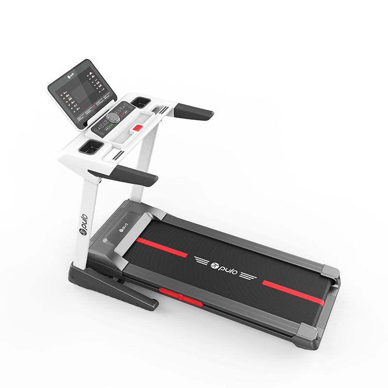 Factory Direct White Treadmill with LCD Screen & Folding Function - PL-TD<a href='/4/'>4</a>60H Gym Running Machine for Home <a href='/fitness/'>Fitness</a> Equipment