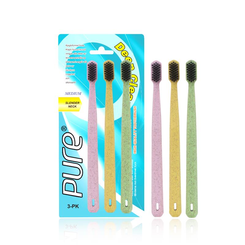 Factory-Made Organic Slim Ultra Soft Bristle Toothbrush - Eco-Friendly Oral Care