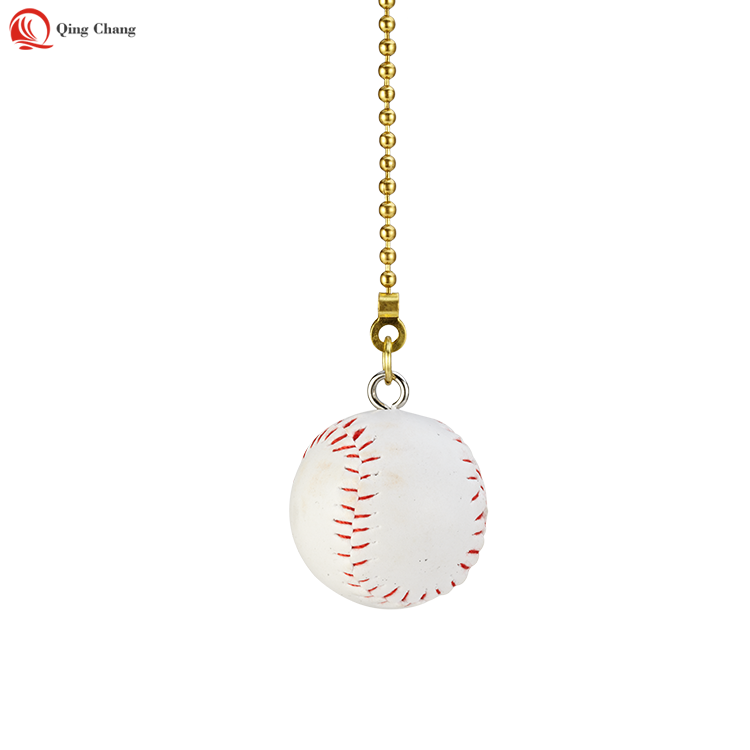 Quality Plastic Baseball <a href='/ceiling-fan-pull/'>Ceiling Fan Pull</a> Chain - Factory Direct QINGCHANG
