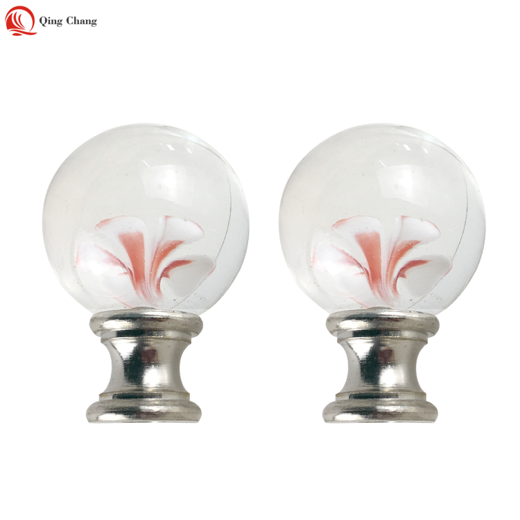 Discover Handcrafted Glass Lamp Finials - Shop Our Top-Selling Flower Interior Glass Ball at Qingchang Factory