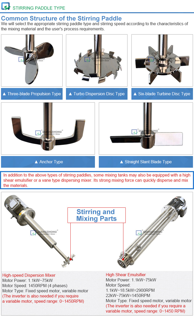 Steam jacket heating and cooling mixing tank_13