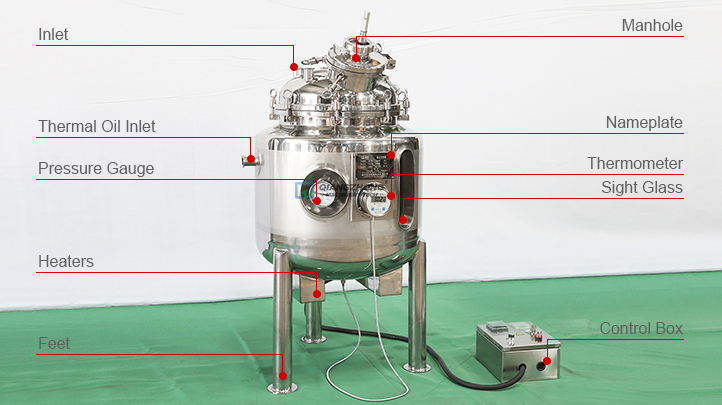 Electric heating vacuum concentration unit 02