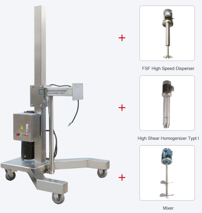 Mobile stainless steel hydraulic lifting frame 02