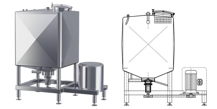 Rectangular High-shear Emulsification Tank 03