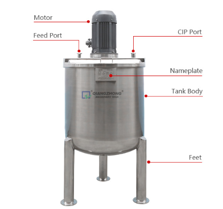 Vertical single-layer emulsification tank 01