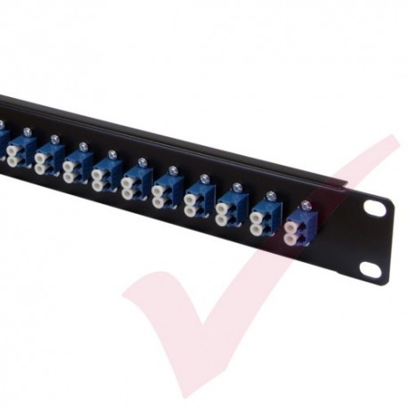 LC Multimode Loaded Fibre Patch Panels 24 Port (x12 Duplex)