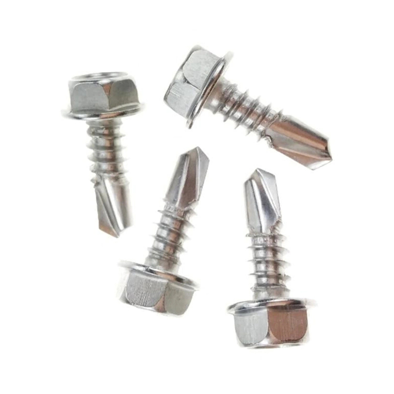  DIN7504K ZP YZP Finish Tornillos Hex Head Self Drilling Screw with Tapping Thread and EPDM  Washer