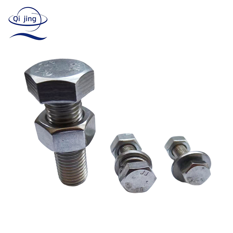  High Quality Fastener Stainless Steel 304  A2-70 316 A4-80 DIN933 DIN931 Hex Head <a href='/bolt/'>Bolt</a> And Nut 