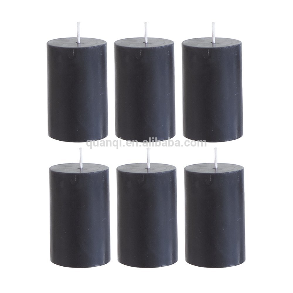 5*5 Wholesale High Quality Black Paraffin Wax Pillar <a href='/candle/'>Candle</a>s