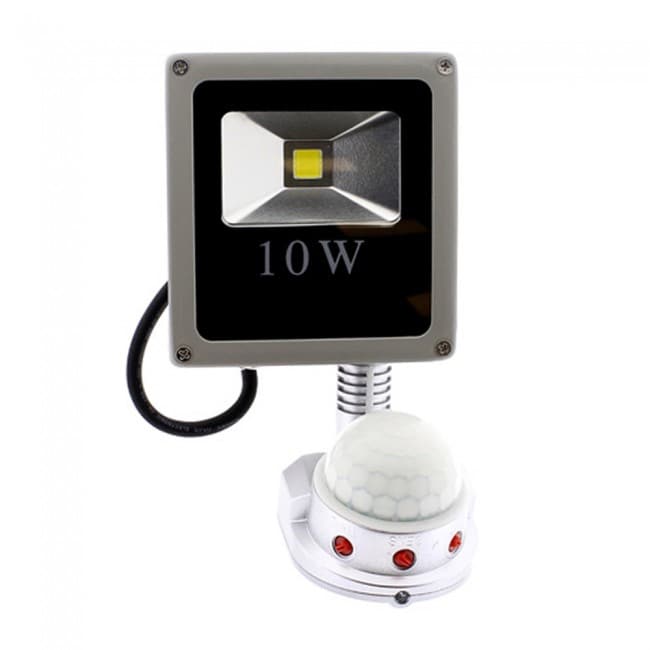 TCD- 10W 12V DC Led Outdoor Motion Sensor Floodlight- Pure White  The Cabin Depot