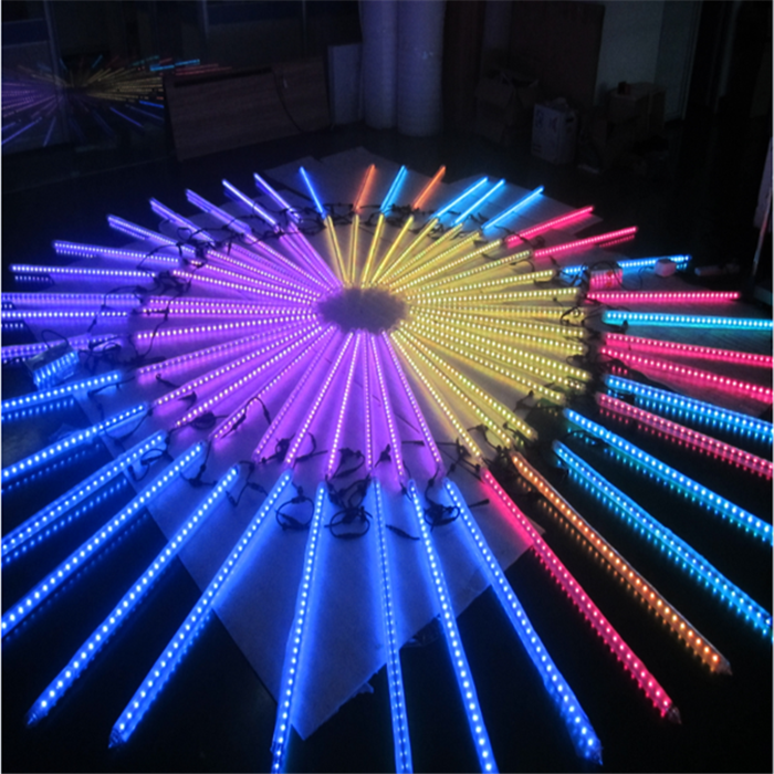 360 degree double side led meteor shower rain tube lights Music synchronous