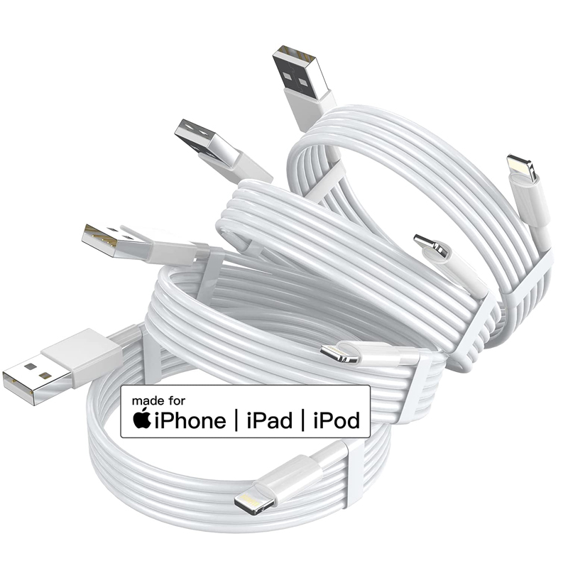 Factory-Direct MFi Certified USB A to Lightning <a href='/cable/'>Cable</a> Cord for Apple, ensuring seamless charging for iPhone & iPad