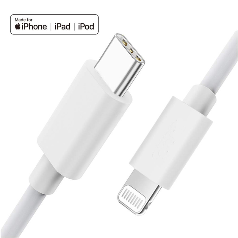 Factory-Made MFi Certified USB C to Lightning Cable: Rapid Charge iPhone & iPad