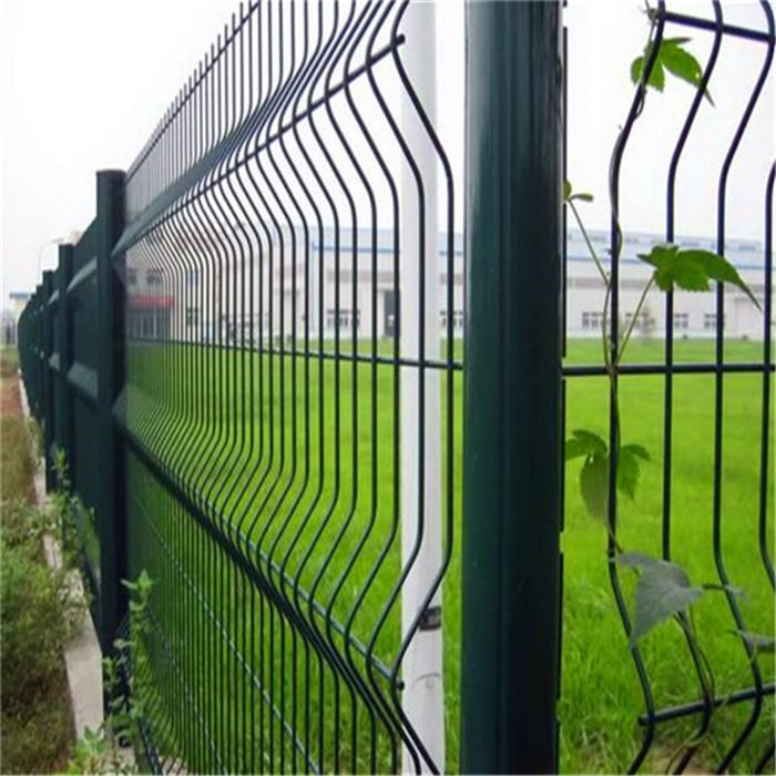 3D Curved Welded Mesh Fence Panel Triangle Welded Fence 3D curved Garden Fence  bening fence panel welded wire mesh fence panel