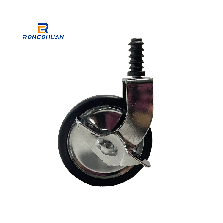Factory Direct 3 Inch Iron Core TPR Caster for Restaurant Carts - Mute & Durable Furniture Wheel