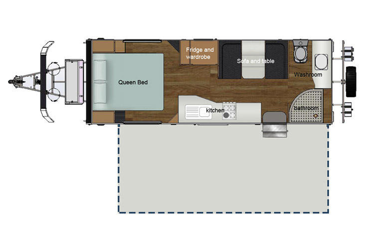 Travel Trailer Camper Off Road Camping Trailer  (5)