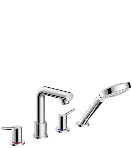 Axor Edge 3-hole rim mounted single lever bath mixer - diamond cut by AXOR | STYLEPARK