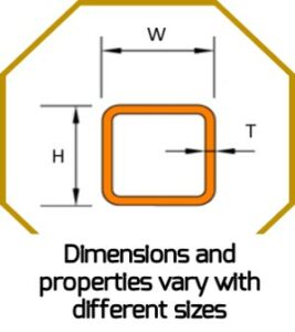 Q345B seamless Square hollow section,Q345B Seamless SHS,Q345B sml square tubes