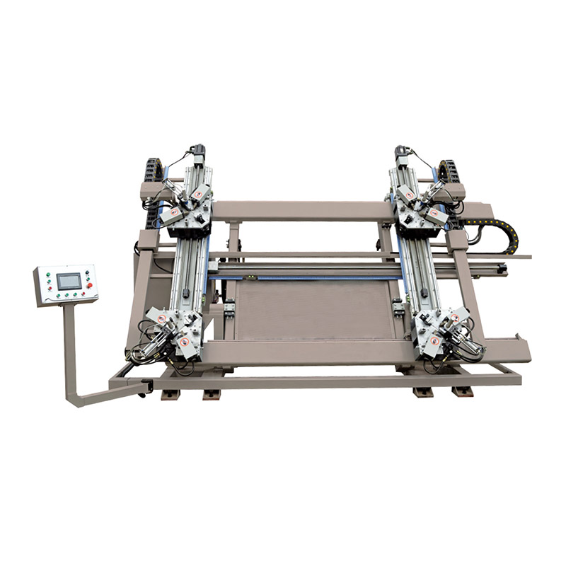 Get precision corner crimping with our Four Head CNC <a href='/aluminum-machine/'>Aluminum Machine</a> - Factory Direct