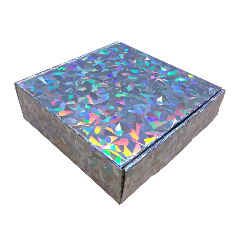 Factory Direct: Get 20pcs of Mosaic Holographic <a href='/gift-box/'>Gift Box</a>es in Reflective Silver Laser Packaging - Shop Now!