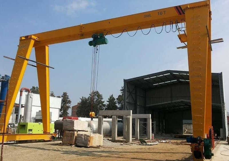 Warehouse Single Beam <a href='/gantry-crane-with-electric-hoist/'>Gantry Crane With Electric Hoist</a>