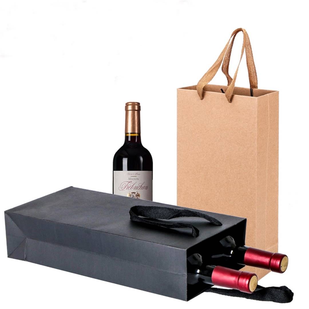 customized wine paper bag factory