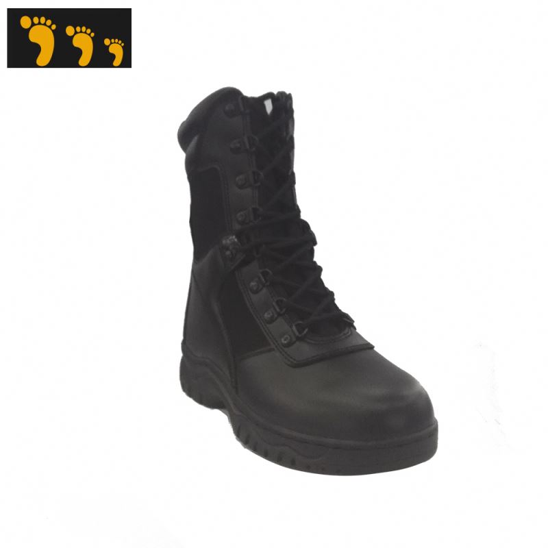 Camouflage Leather <a href='/military-combat-boots/'>Military Combat Boots</a> Men