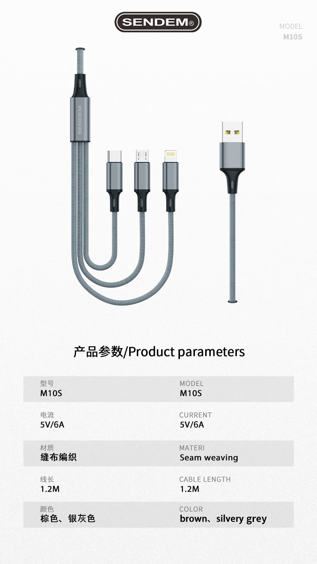 M10S--3in1-100W 3in1 fabric braided 6A usb cable  (8)