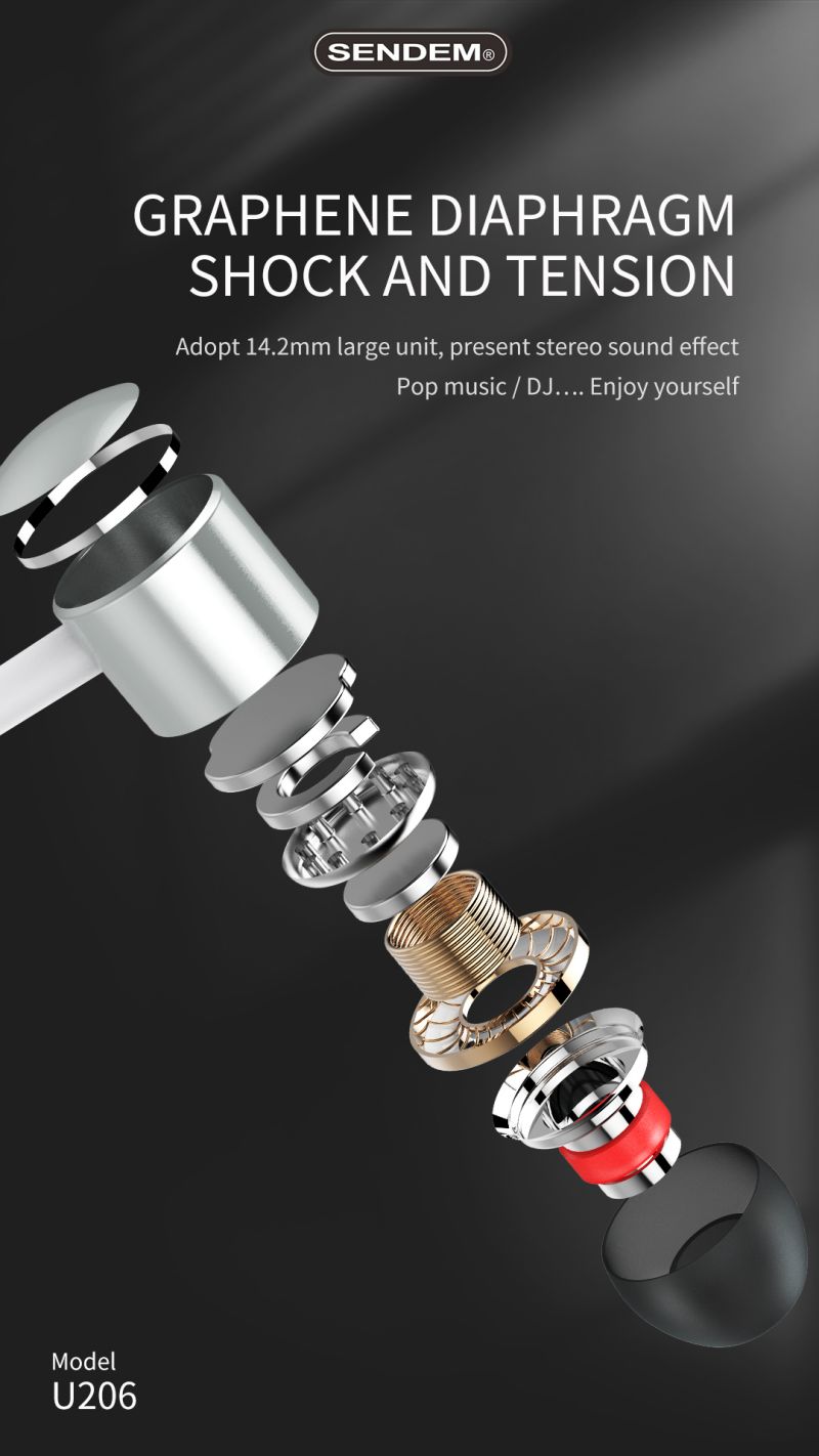 U206-Comfortable metallic earphone (3)