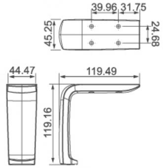 Die-cast sofa leg <a href='/biaode/'>Biaode</a> SHD6004 Finished black chrome for sofa