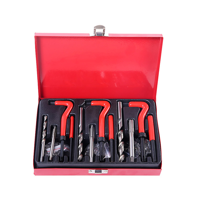 88Pcs Thread Repair Set Kit M6 M-8 M-10 Thread Inserts Taps & Drill Bits