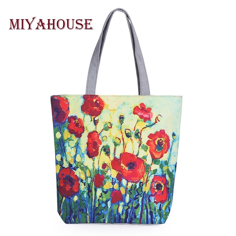 Fashion Women Shopping Bag Ladies Canvas Cloth Shoulder Tote Bag Large Capacity  | eBay