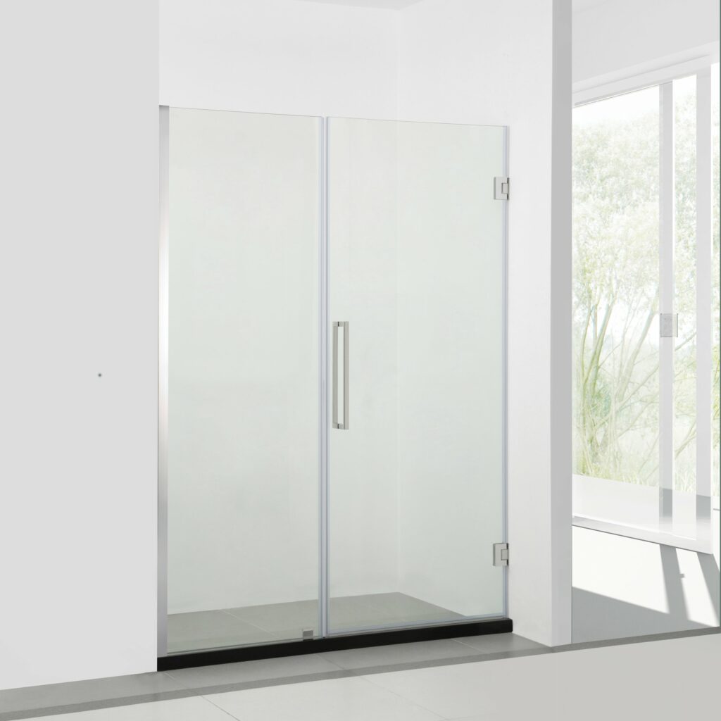 Shower Enclosure Tempered Glass door 2 fixed 2 Inward/Outward