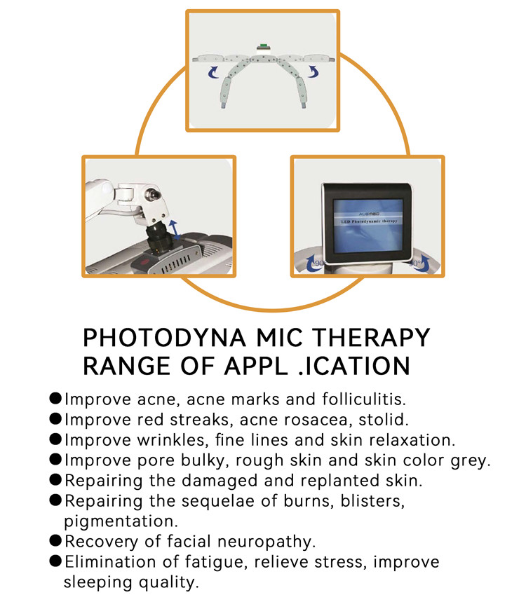 PDT Machine Led Facial Phototherapy Skin Care Therapy 