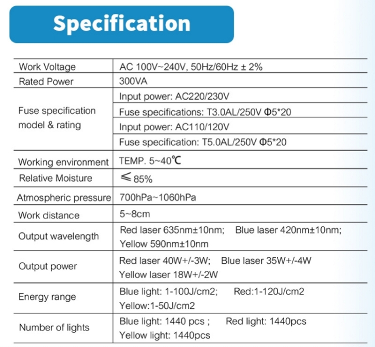 pdt led light machine