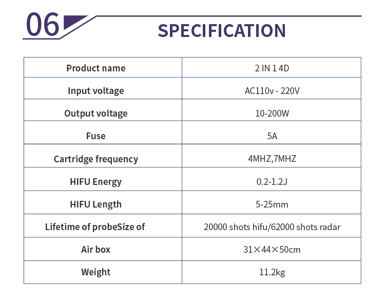 4D hifu rejuvenation machine