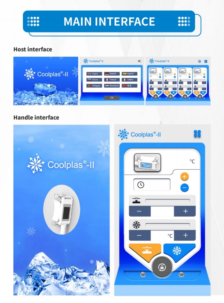 New upgrade four handles Coolplas Cryolipolysis machine8