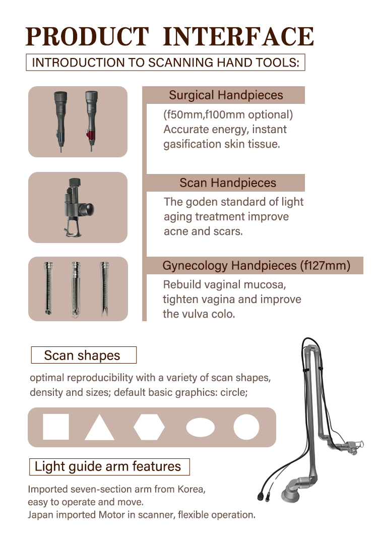 Co2 Laser Resurfacing Machine working handle