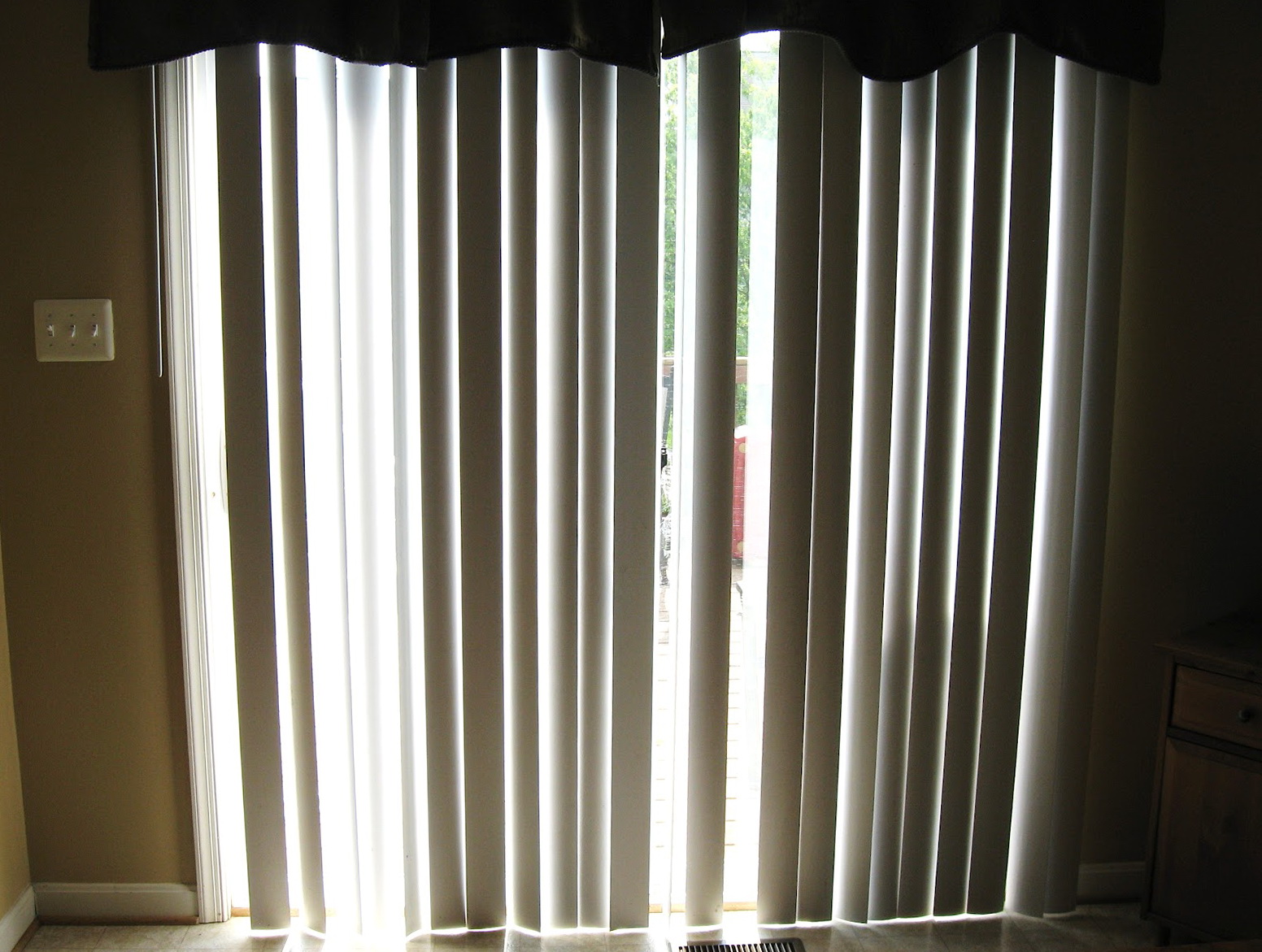 Old Vertical Blinds = New Curtains | Irish Attic