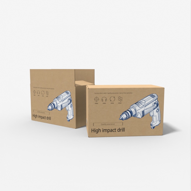 Factory-Made Power Tools Drill Shipping <a href='/box/'>Box</a>es Printed with UV Ink