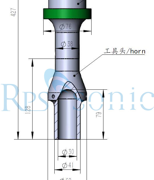 Waterproof Ultrasonic Welding Tool   Customized  Ultrasonic Welding Booster 2