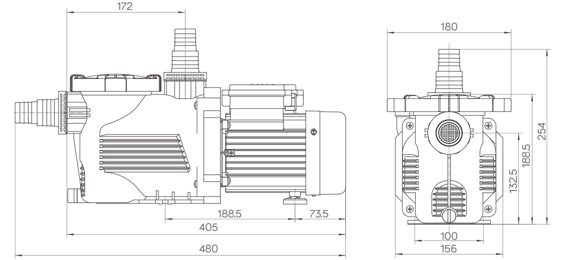 Factory Direct Starmatrix SPS5 Series Waterproof Pool Pumps IPX5 Rating