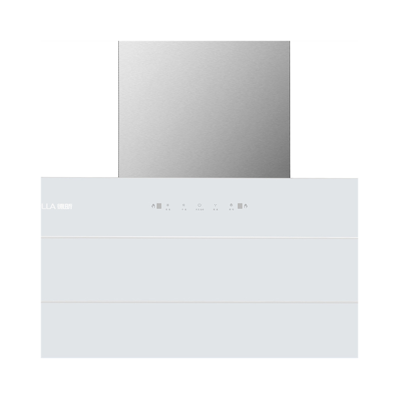 Factory-Direct CXW-268-DXJ3B <a href='/range-hood/'>Range Hood</a> with Gesture Control and White Glass