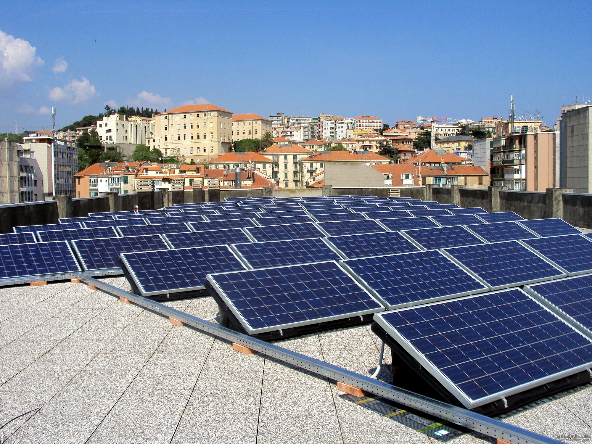 RCC roof ballasted triangle structure