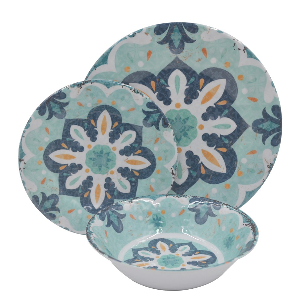 Wholesale-classic-pattern-design-melamine-plate-and-bowl-set-2