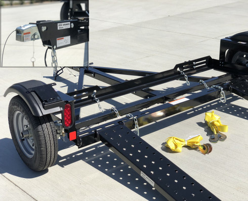 Trekassy Wheel Net Car Tow Dolly Straps with Flat Hooks 2 Pack Heavy Duty for 14