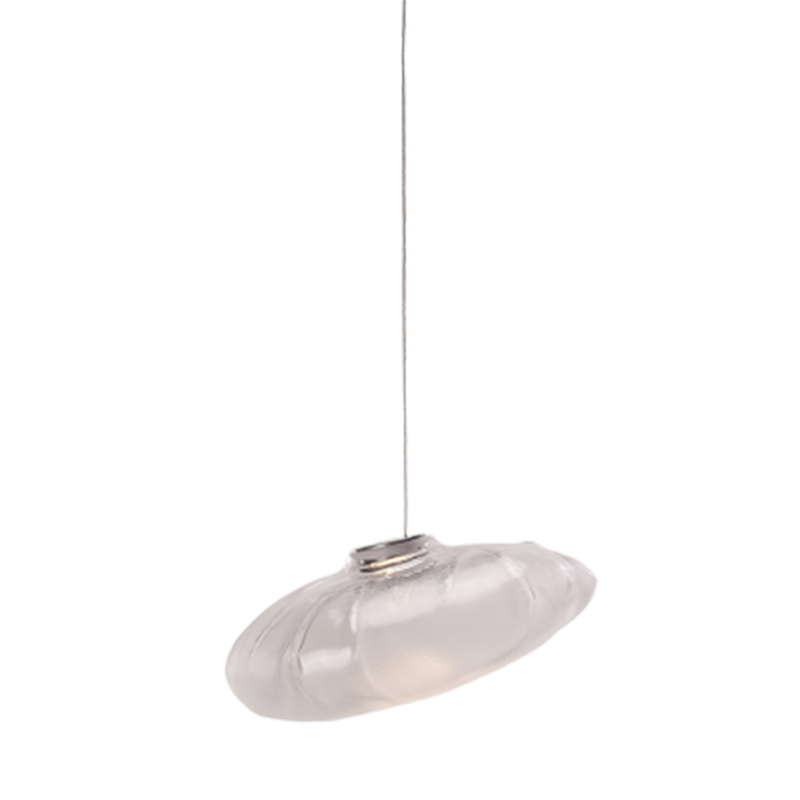 Lava Ball Drop Pendant Light - Handblown Glass, Adjustable 200cm Cord, LED Bulb Included, For Home, Cafe, Or Gallery (Purple, 2" Diameter)